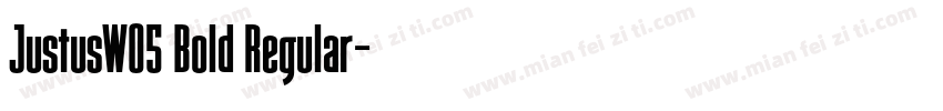 JustusW05 Bold Regular字体转换